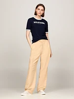 Playera con logo del monotipo Hilfiger de mujer Tommy