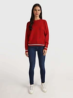 Suéter con monograma de mujer Tommy Hilfiger