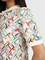 Vestido con monograma estampado de mujer Tommy Hilfiger