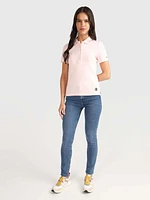 Polo con monograma bordado de mujer Tommy Hilfiger