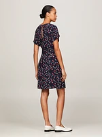 Vestido corto con estampado de cintas mujer Tommy Hilfiger