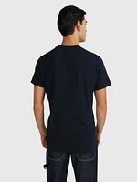 Playera con logo contrastante de hombre