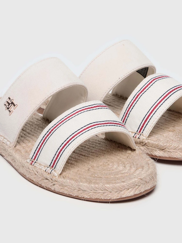 Sandalias con franjas en tira de mujer Tommy Hilfiger