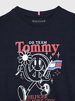 Playera con símbolo estampado de niño Tommy Hilfiger