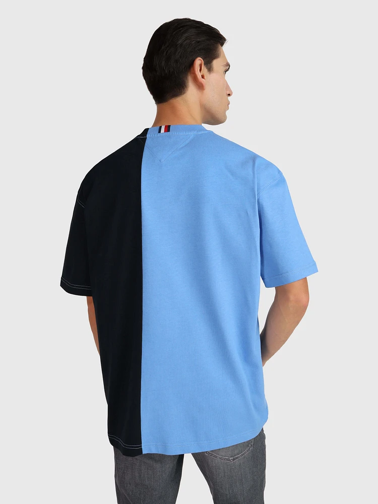 Playera con bloque lateral de hombre