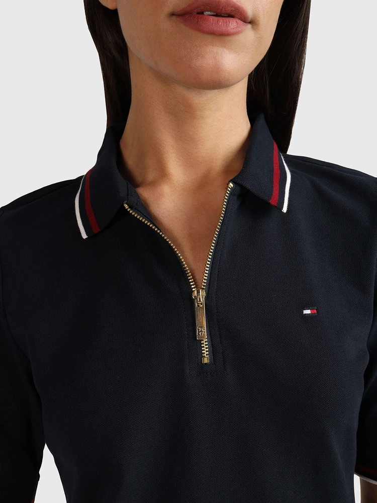 Polo con franjas contrastantes de mujer Tommy Hilfiger