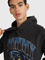 Sudadera con pantera estampada de hombre