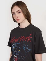 Playera con pantera estampada de mujer Tommy Jeans