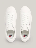 Tenis de piel con suela cupsole y logo hombre Tommy Jeans