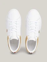 Tenis de piel metalizada con plataforma mujer Tommy Hilfiger