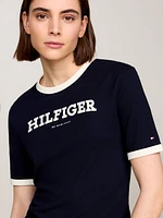 Playera con logo del monotipo Hilfiger de mujer Tommy