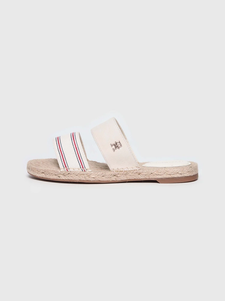 Sandalias con franjas en tira de mujer Tommy Hilfiger