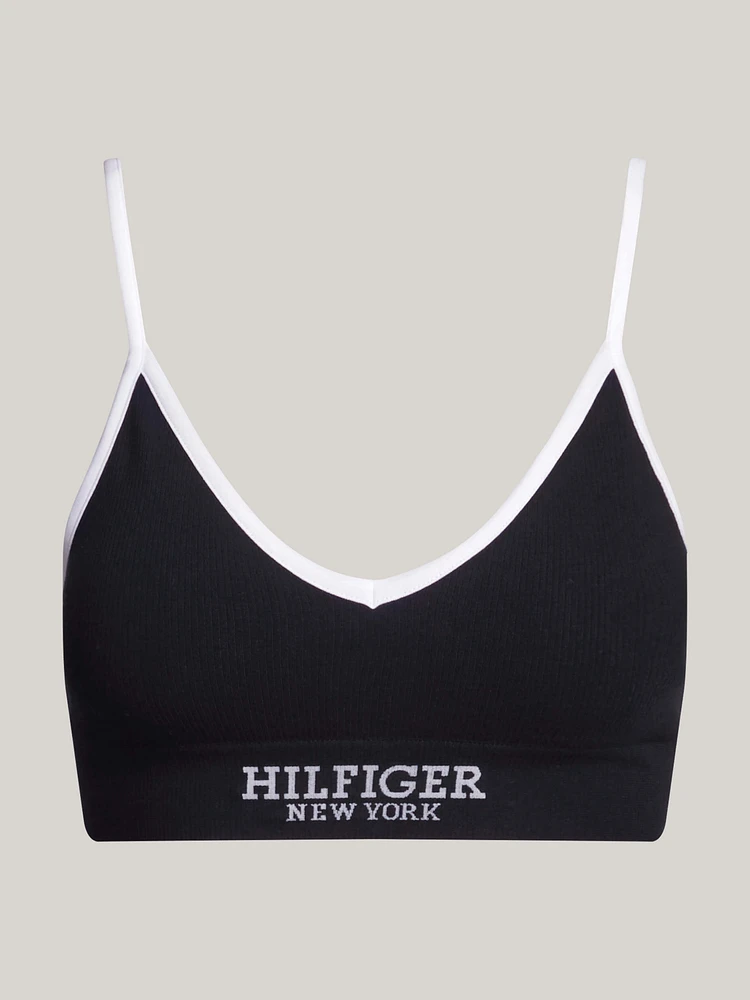 Sujetador triangular con monotipo Hilfiger de mujer Tommy