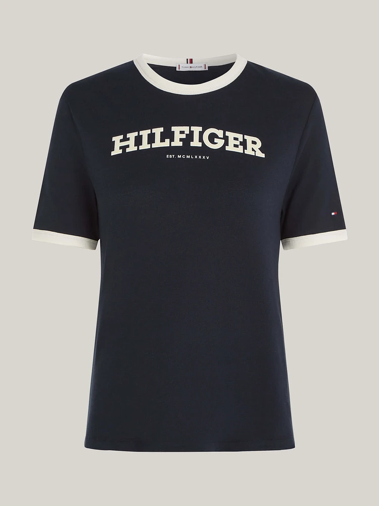 Playera con logo del monotipo Hilfiger de mujer Tommy