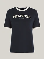 Playera con logo del monotipo Hilfiger de mujer Tommy