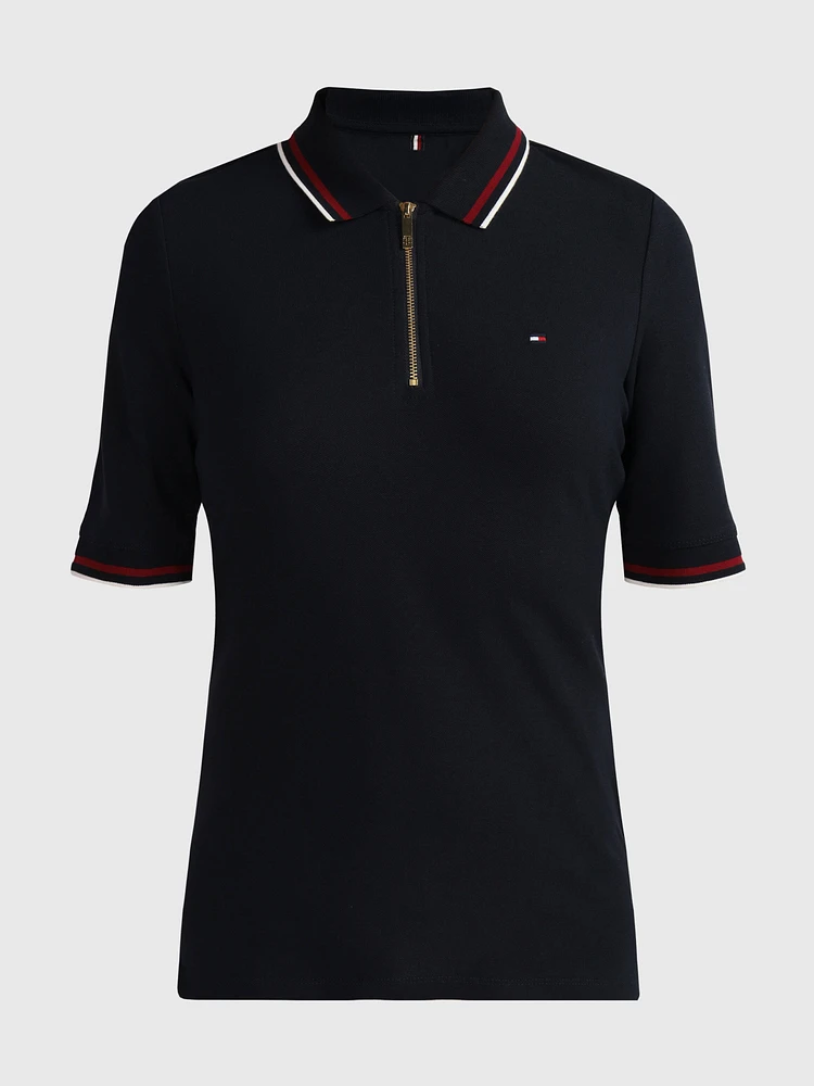 Polo con franjas contrastantes de mujer Tommy Hilfiger