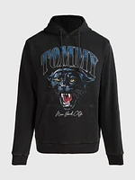 Sudadera con pantera estampada de hombre