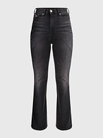 Jeans sylvia high flare con acabado deslavado de mujer Tommy