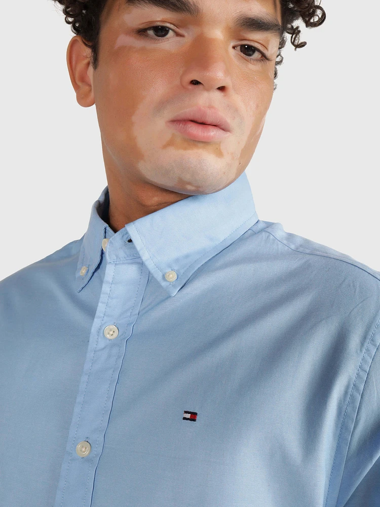 Camisa con logo bordado de hombre Tommy Hilfiger