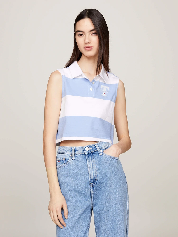 Polo sin manga corte slim de mujer Tommy Jeans