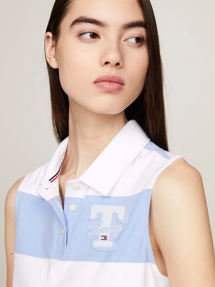 Polo sin manga corte slim de mujer Tommy Jeans