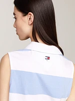 Polo sin manga corte slim de mujer Tommy Jeans