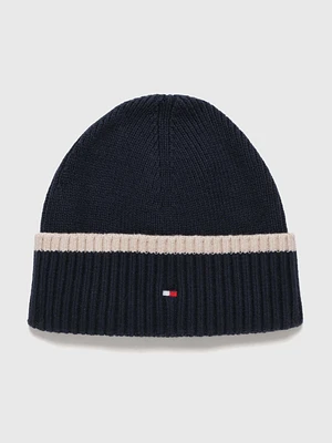 Gorro de punto elástico con logo de hombre Tommy Hilfiger