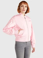 Chamarra bomber acolchada con logo tonal de mujer Tommy Jeans