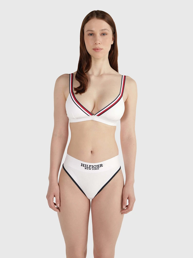 Parte superior de bikini Global Stripe mujer Tommy Hilfiger