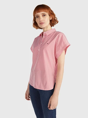 Camisa de manga corta con rayas Ithaca mujer Tommy Hilfiger