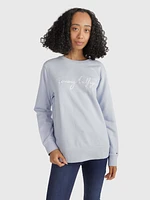 Sudadera con firma bordada de mujer Tommy Hilfiger