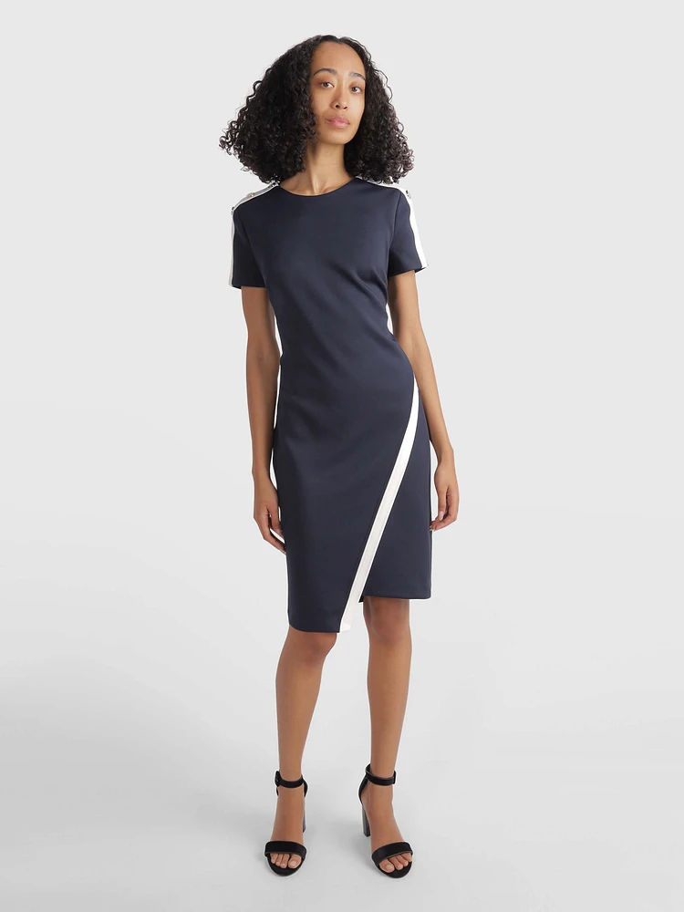 Vestido con franja contrastante de mujer Tommy Hilfiger