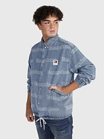 Chamarra Tommy Jeans con logo deslavado de hombre