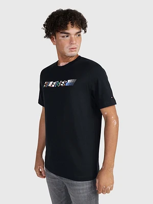 Playera Tommy Hilfiger con logo en pecho de hombre