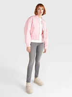 Chamarra bomber acolchada con logo tonal de mujer Tommy Jeans