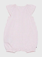 Pelele con estampado de cuadros y volantes niños unisex Tommy Hilfiger