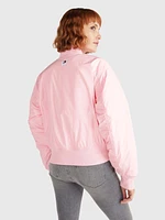 Chamarra bomber acolchada con logo tonal de mujer Tommy Jeans