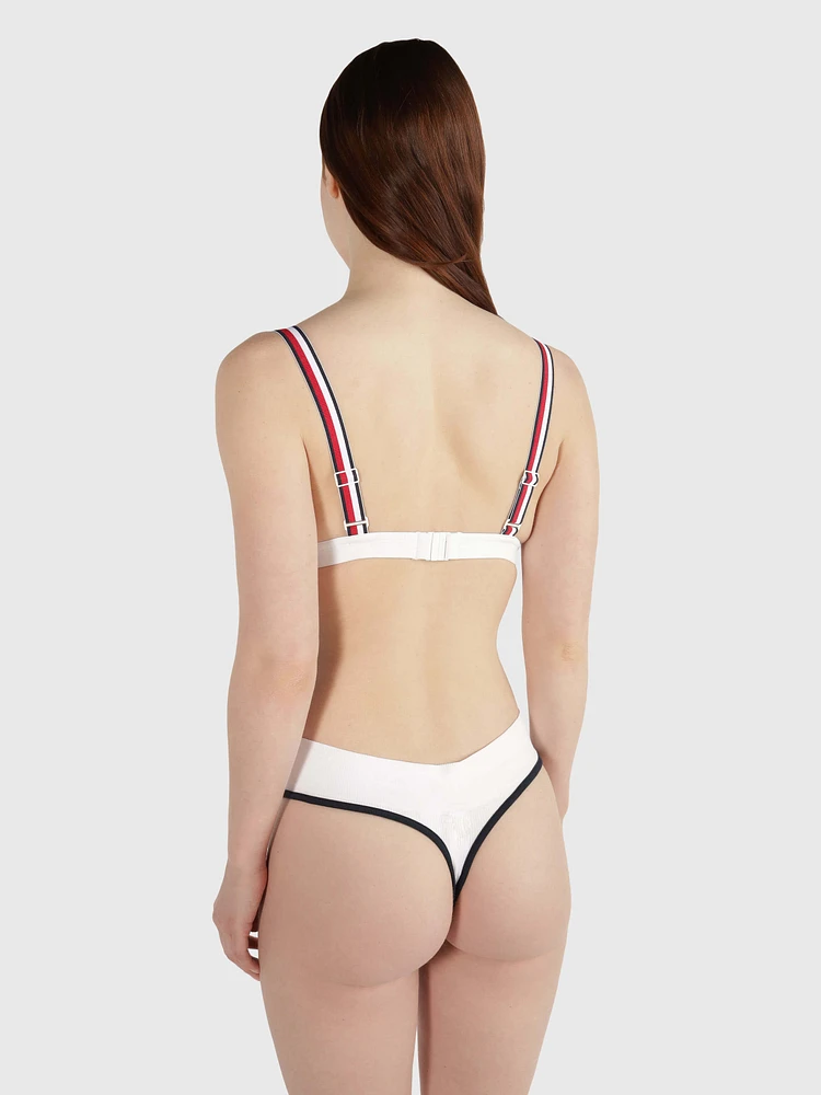 Parte superior de bikini Global Stripe mujer Tommy Hilfiger