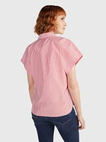 Camisa de manga corta con rayas Ithaca mujer Tommy Hilfiger