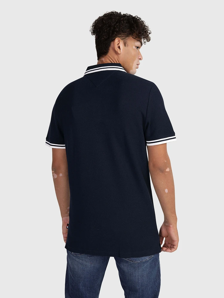 Polo con logo bordado de hombre Tommy Jeans