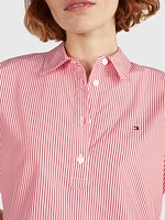 Camisa de manga corta con rayas Ithaca mujer Tommy Hilfiger