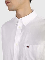 Camisa Tommy Jeans con logo bordado de hombre