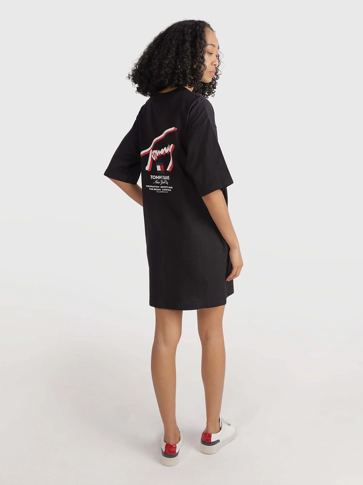 Vestido con logo estampado de mujer Tommy Jeans