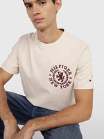 Playera de punto con logo y escudo hombre Tommy Hilfiger