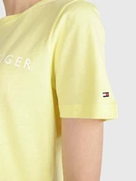 Playera de cuello redondo con logo mujer Tommy Hilfiger