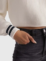 Suéter con escudo bordado de mujer Tommy Jeans