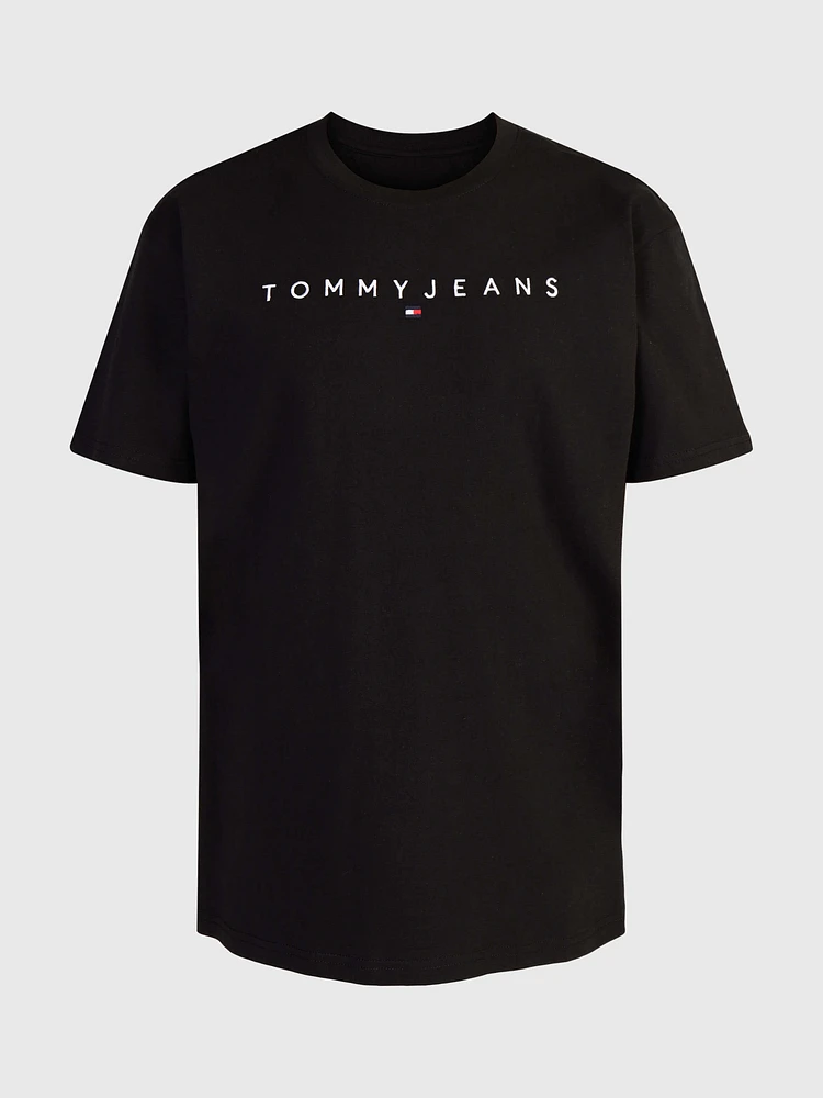 Playera de cuello redondo con logo hombre Tommy Jeans