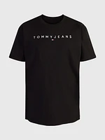 Playera de cuello redondo con logo hombre Tommy Jeans