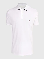 Polo ribeteado con monotipo Hilfiger de hombre Tommy