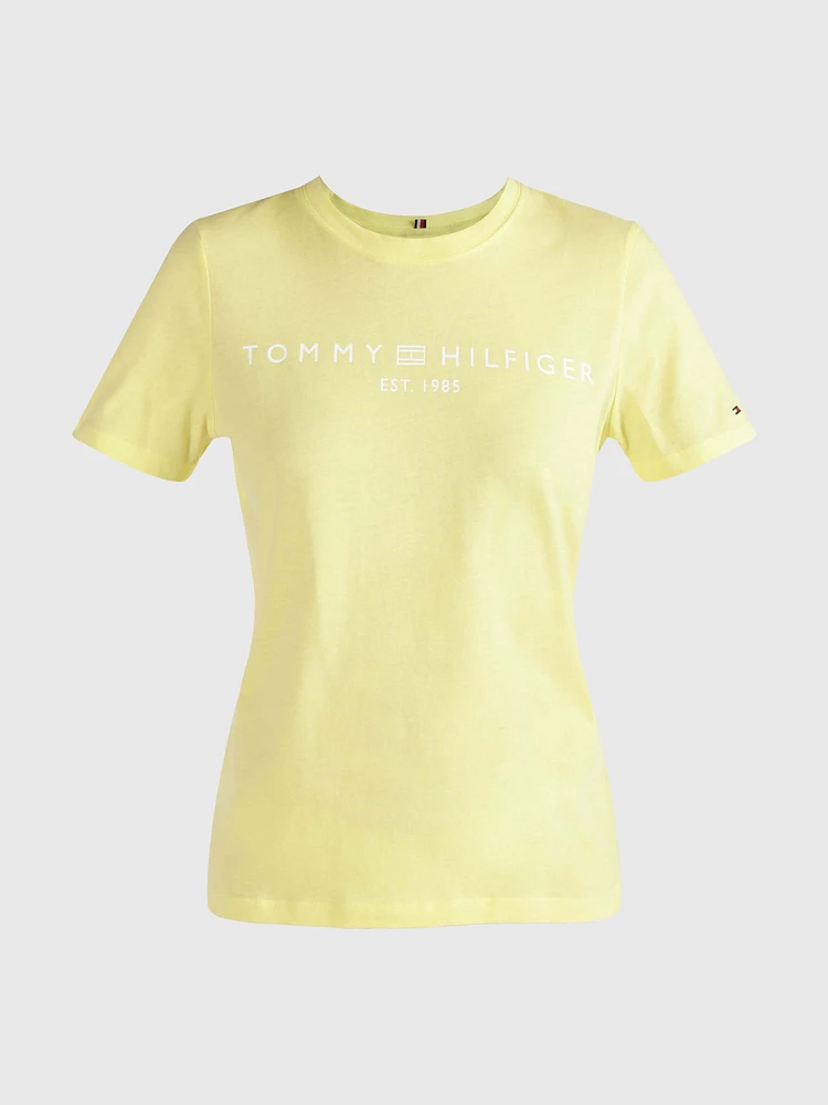 Playera de cuello redondo con logo mujer Tommy Hilfiger